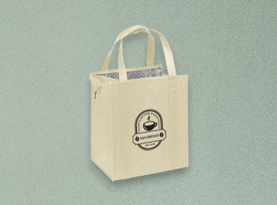 Custom decorated Insulated Tote for San Diego, CA Custom imprinted Insulated Tote for San Diego, CA with a local business logo
