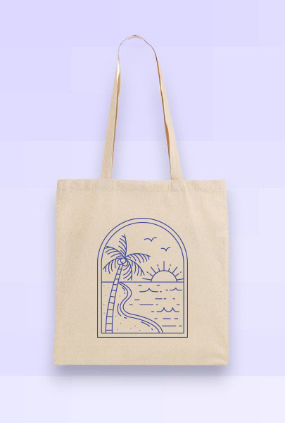 Custom decorated Canvas Tote Bag for San Diego, CA Custom imprinted Canvas Tote Bag for San Diego, CA with a local business logo
