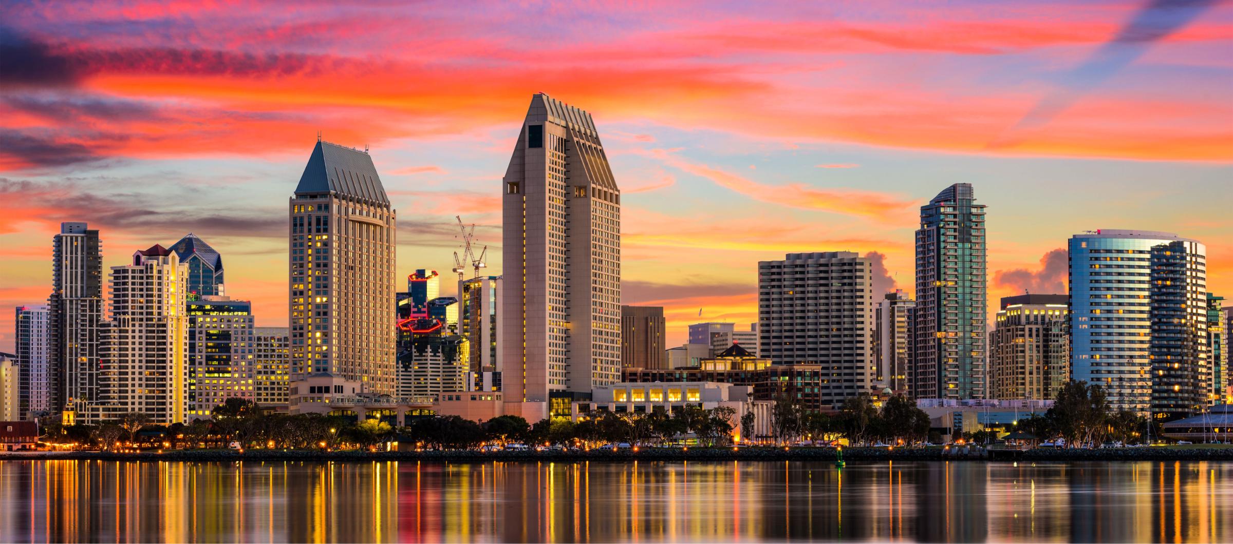 San Diego Sunset Skyline